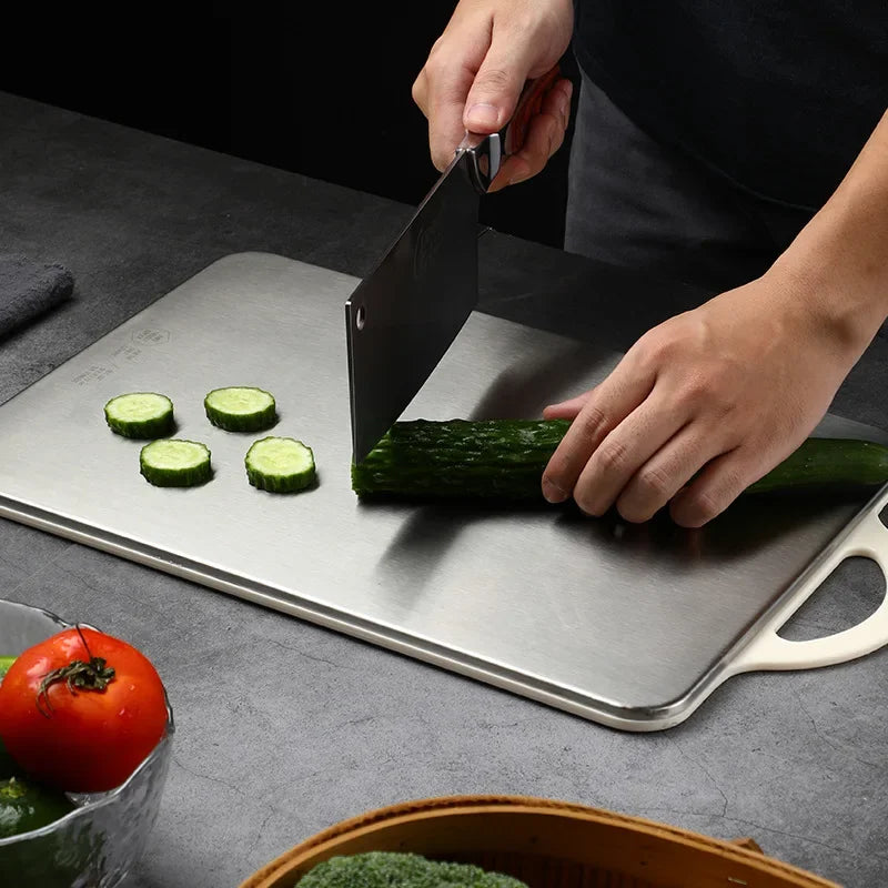 Planche À Découper Lisse Acier Inox