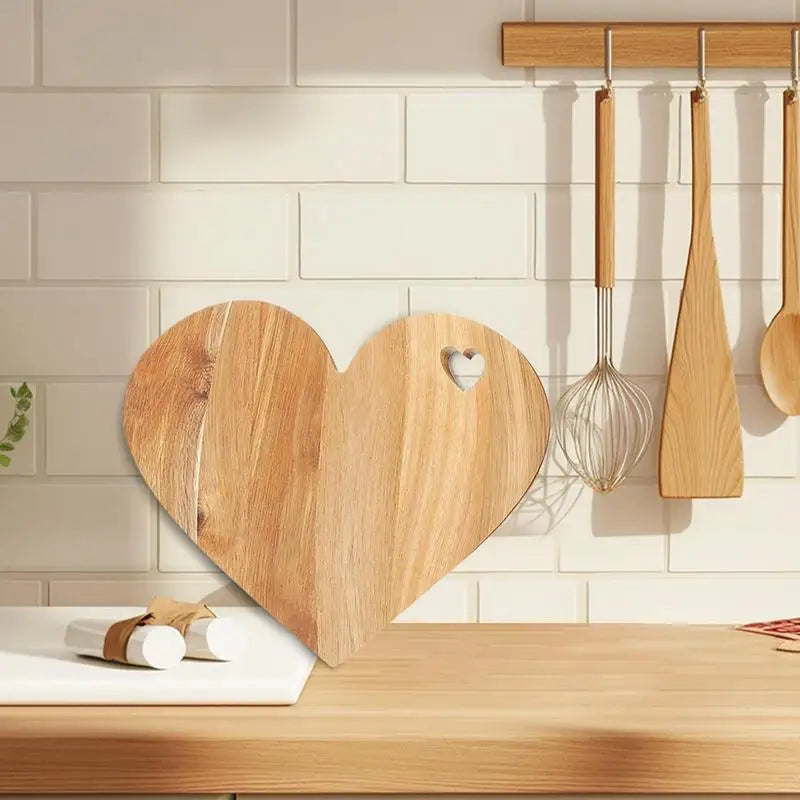 Planches À Découper Cœur En Bois