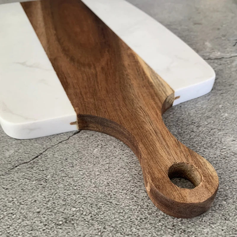 Planche À Découper Marbre Et Bois