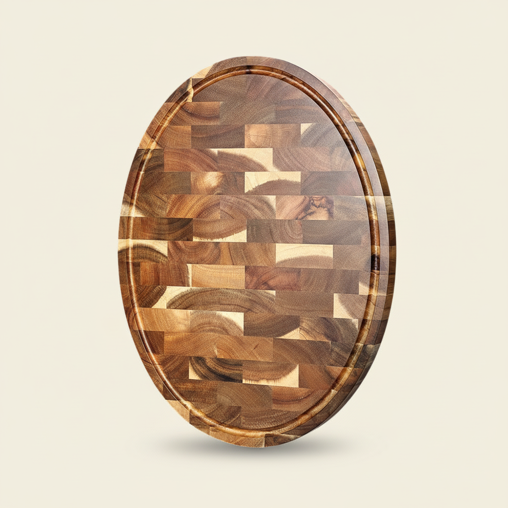 Planche À Découper Ovale Bois d’Acacia