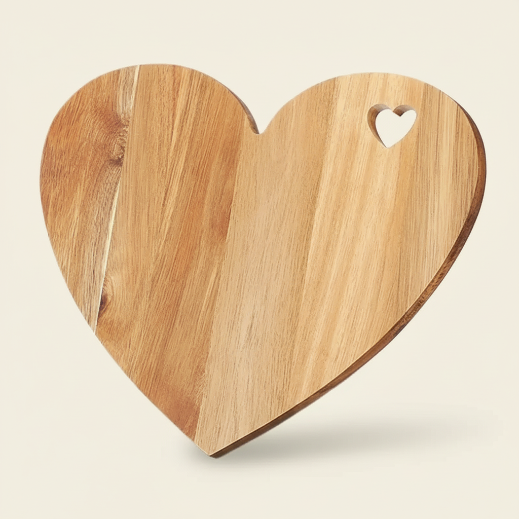 Planches À Découper Cœur En Bois